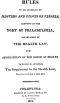 [Gutenberg 52482] • Rules to be observed by masters and pilots of vessels, arriving at the port of Philadelphia, / established by the health law, and regulations of the Board of Health, to which is annexed, a supplement to the health law, passed on the 2d day of April, 1821.